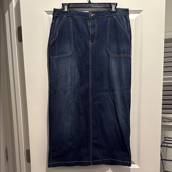 Dresses & Skirts - Dark Blue Denim Maxi Skirt